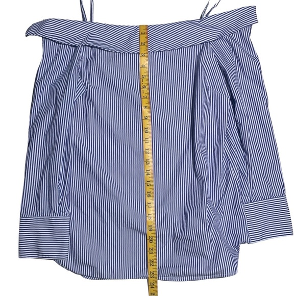 Guest Editor Anthropologie | Women | Off Shoulder Pinstriped Top | Medium - Picture 5 of 15